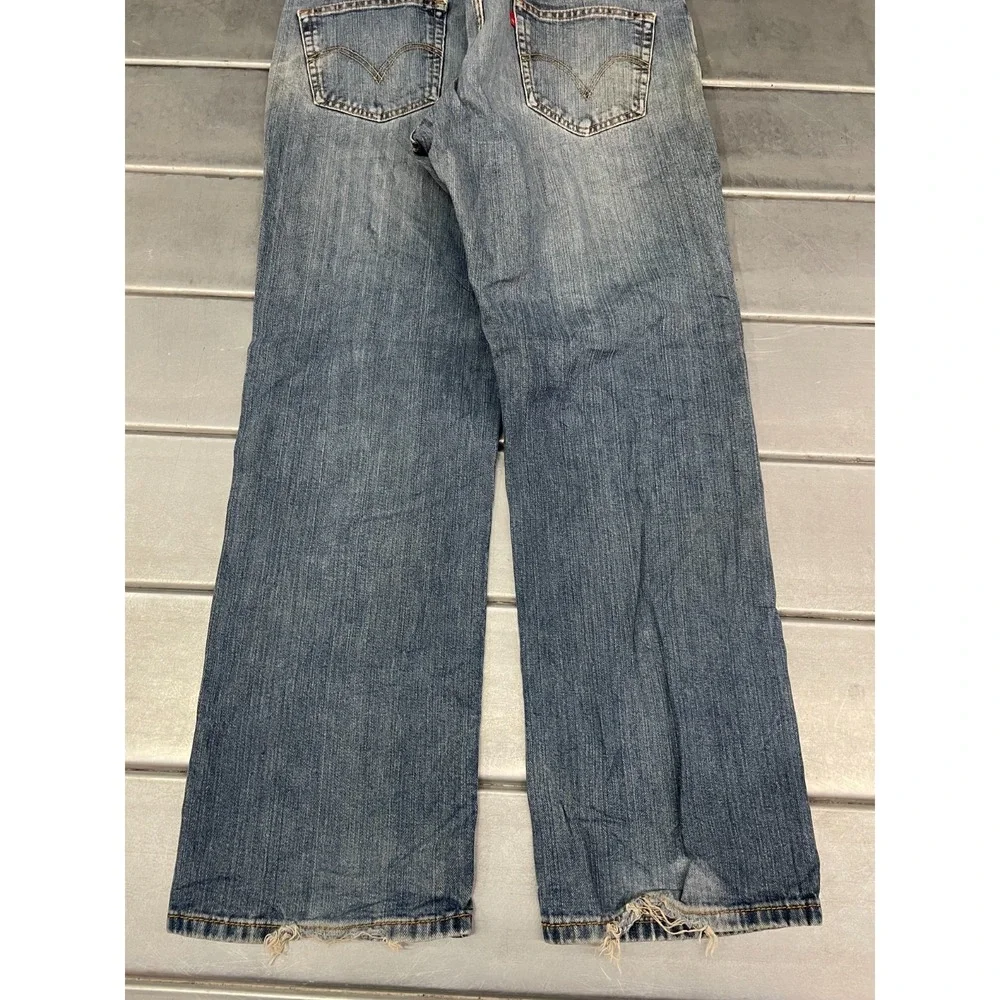 Levis 559 Jeans‎ Mens 36x30 Blue Medium Wash Relaxed Straight Fit 100% Cotton